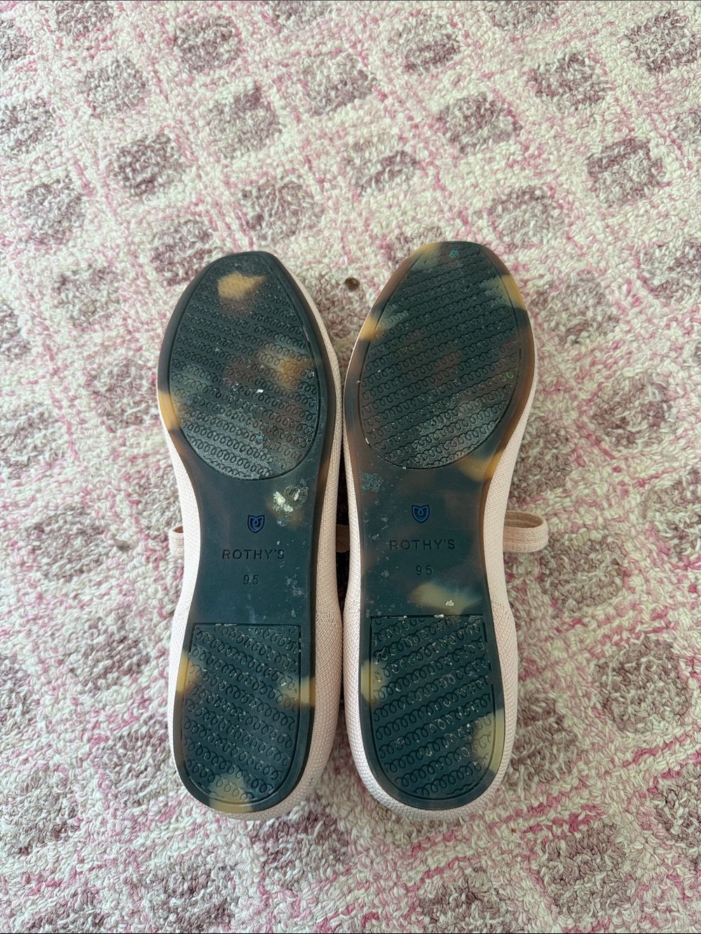 Rothy's Pale Pink Mary Jane Flats - Picture 2 of 4